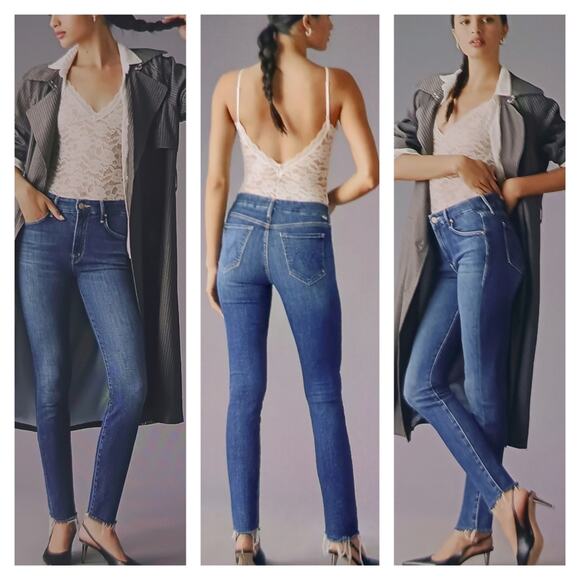 MOTHER Blue Ankle & Cropped Jeans - Picture 1 of 8